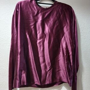 Men's Burgundy Long Sleeve Shirt